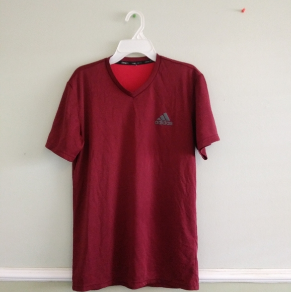 Adidas Red Activewear shirt - Picture 1 of 5